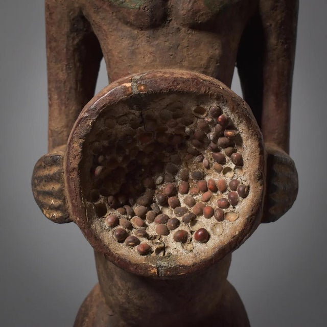 Brown Early 20th Century Mama Mangam Female Fetish Figurine Nigeria For Sale - Image 8 of 11