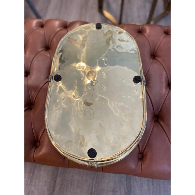 Large Oval Brass Tray, 1970s For Sale - Image 10 of 12