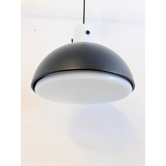 Space Age Glass and Metal Pendant Lamp from Glashütte Limburg, 1970s For Sale - Image 13 of 13