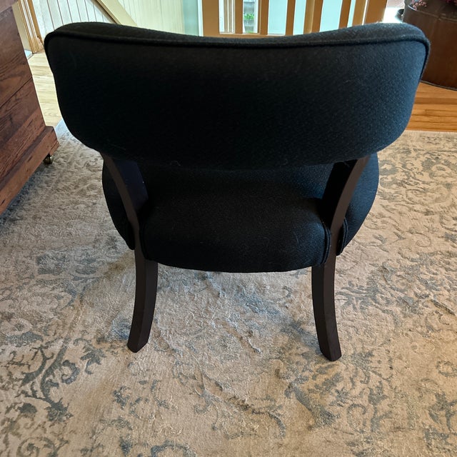 Upholstered Vintage Office Chair With Nailheads For Sale - Image 4 of 6