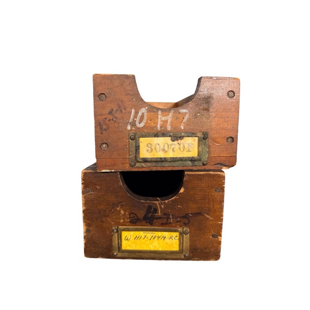 Vintage Wooden Machinist Drawer For Sale In Boston - Image 6 of 12