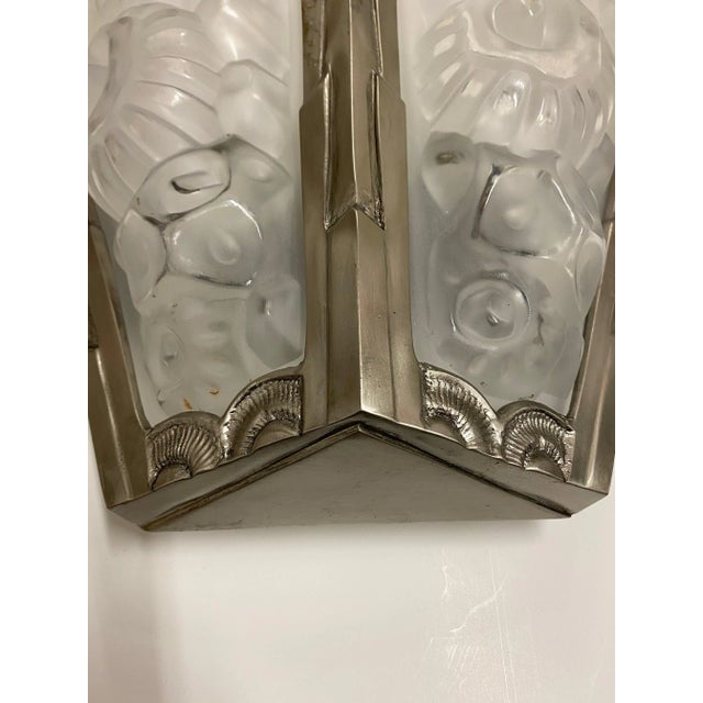 Pair of French Art Deco Gênet Et Michon Wall Sconces For Sale - Image 10 of 13