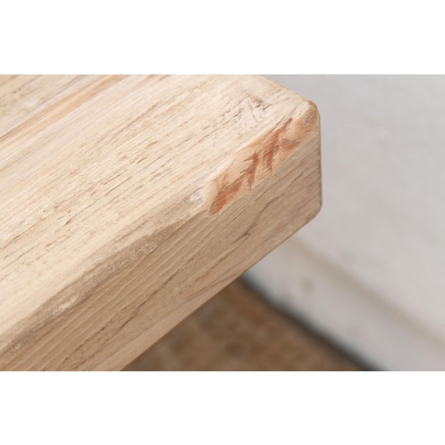 1990s The Rousillian, Monumental 120" Reclaimed Wood Tavern Table For Sale - Image 5 of 11