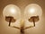 Vintage Space Age Glass and Brass Sconces, Set of 2 For Sale - Image 9 of 18