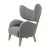 Grey Raf Simons Vidar 3 natural oak my own chair lounge chair by Lassen. Dimensions: W 88 x D 83 x H 102 cm. Materials:...