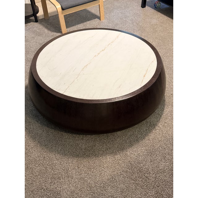 Thomas Pheasant for McGuire Drum Cocktail Table For Sale - Image 11 of 12