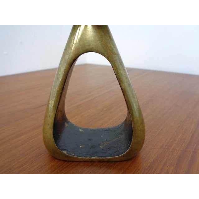 Black Austrian Model 3600 Candlestick in Brass by Carl Auböck, 1950s For Sale - Image 8 of 17
