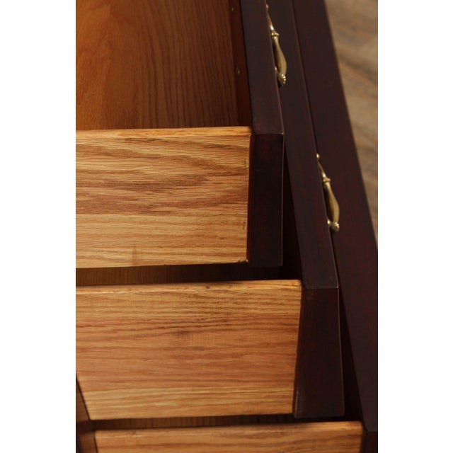 Henkel Harris Henkel Harris Mahogany Bombe Armoire Cabinet For Sale - Image 4 of 12