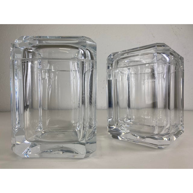 Vintage Modern Lucite Ice Buckets /A Pair Chairish
