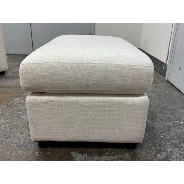 Pottery Barn Williams Sonoma for Pottery Barn Union Ottoman For Sale - Image 4 of 12