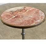 Metal French 19th Century 20-Inch Marble Top Bistro Table For Sale - Image 7 of 9