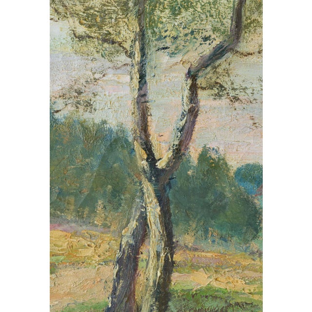 Dutch Impressionist Landscape Oil Painting, Country Path & Farmhouse, by Jacobus Doeser, Early 20th Century For Sale - Image 8 of 18