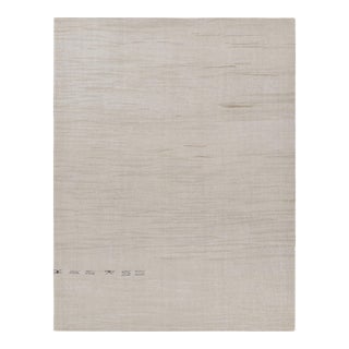 Vintage Solid Kilim in Beige, Gold and Cream Tones With Striae - Rug & Kilim For Sale