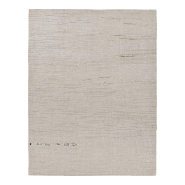 Vintage Solid Kilim in Beige, Gold and Cream Tones With Striae - Rug & Kilim For Sale