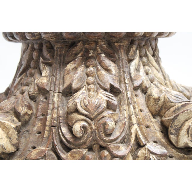 Antique White Corinthian Capital Riser For Sale - Image 8 of 16