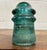 Vintage Hemingray No 9 Aqua Glass Insulator For Sale In Kansas City - Image 6 of 9
