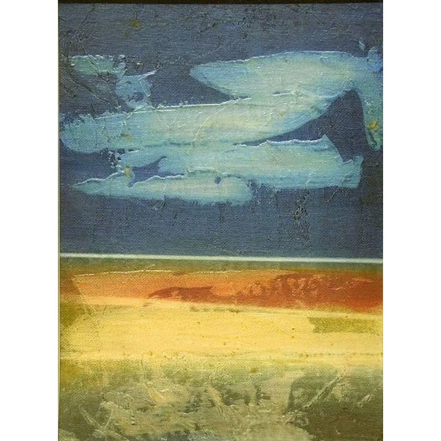 Blue Horizon - Original Mixed Media by Mario Sinisca - 1960s 1960s For Sale - Image 3 of 3