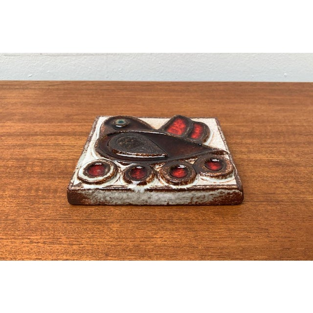 Mid-Century Danish Stoneware Bird Wall Plate by Noomi Backhausen for Søholm, 1960s For Sale - Image 10 of 18