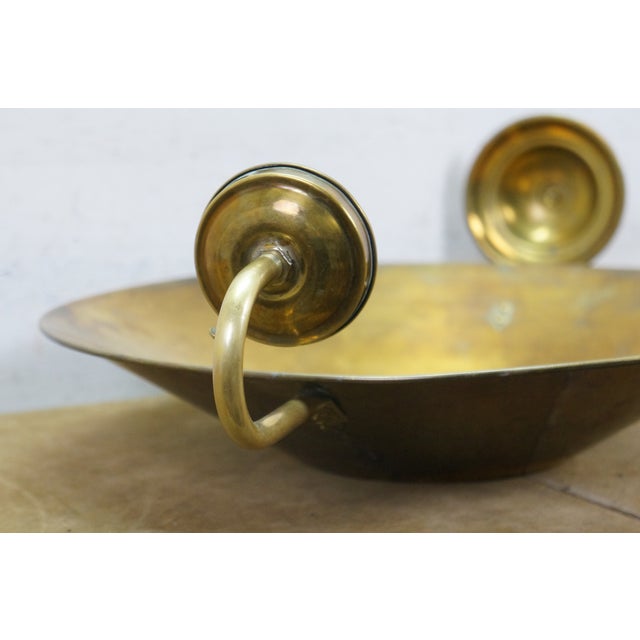 Late 20th Century AA Imports Brass Kerosene Hurricane Oil Lantern Sconce W Backplate Reflector For Sale - Image 16 of 17