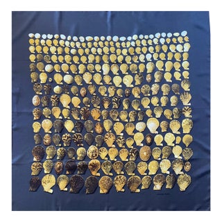 Hermès « Coquilles » Silk Scarf 1981 For Sale