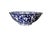 Vintage Italian Stoviglierie Hand-Painted Blue & White Spongeware Ceramic Serving Bowl | Made in Italy A charming and...