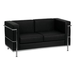 Premium MCM Sophisticated Reproduction of the Lc2 Petit Modele Two-Seat Loveseat. For Sale