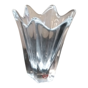 1980s Signed Orrefors Sweden Six Finger Bud Vase
