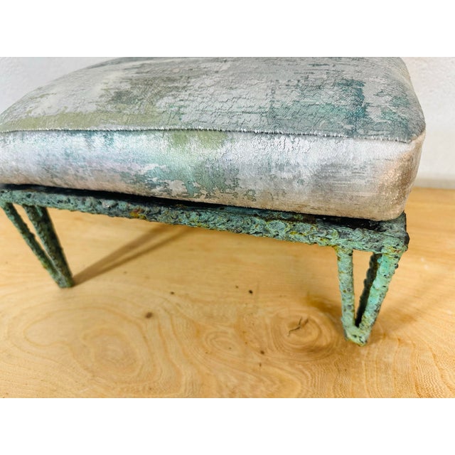 2020s Custom Made Bronze Footstool For Sale - Image 5 of 9