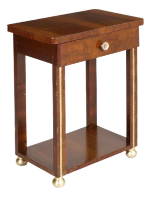Table Nightstand in Walnut by Osvaldo Borsani for Atlier Di Varedo, 1930s
