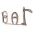 "Bar" Sign Made From Horseshoes and Railroad Spikes For Sale - Image 4 of 11