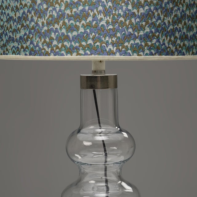 Large Glass Table Lamp by Hsin-Lun Ling for Holmegaard, 1980s For Sale - Image 6 of 7