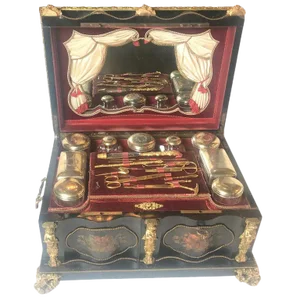 Large 19th Century Neoclassical Etwee Dresser Vanity Box