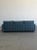 Blue Milo Baughman Tuxedo Style Sofa For Sale - Image 8 of 13