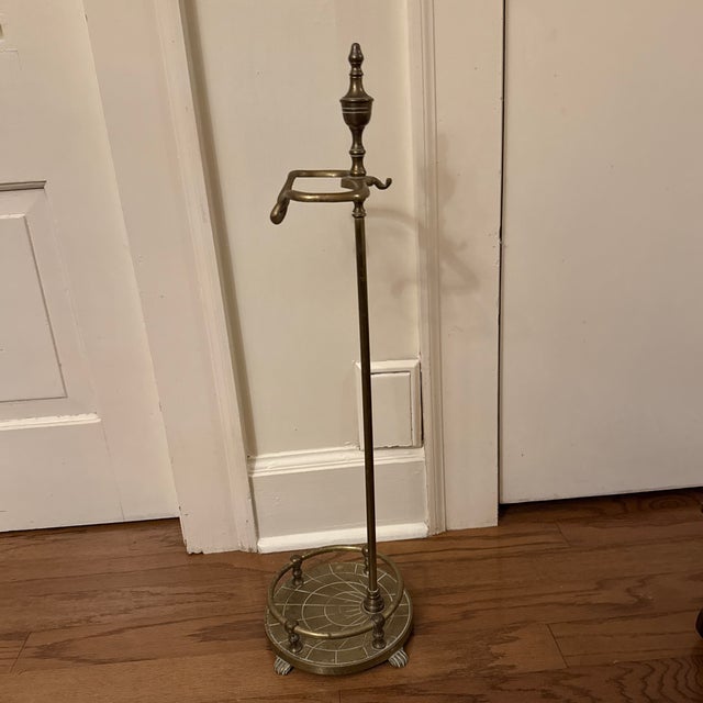 Late 19th Century Brass Georgian Style Umbrella Stand For Sale - Image 6 of 6