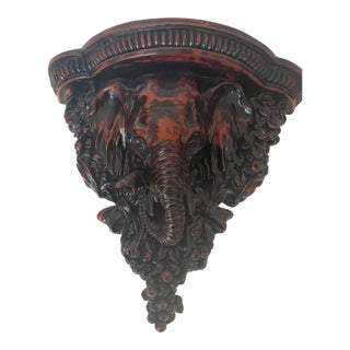 1950s Elephant Wall Bracket Tropical Safari Style For Sale