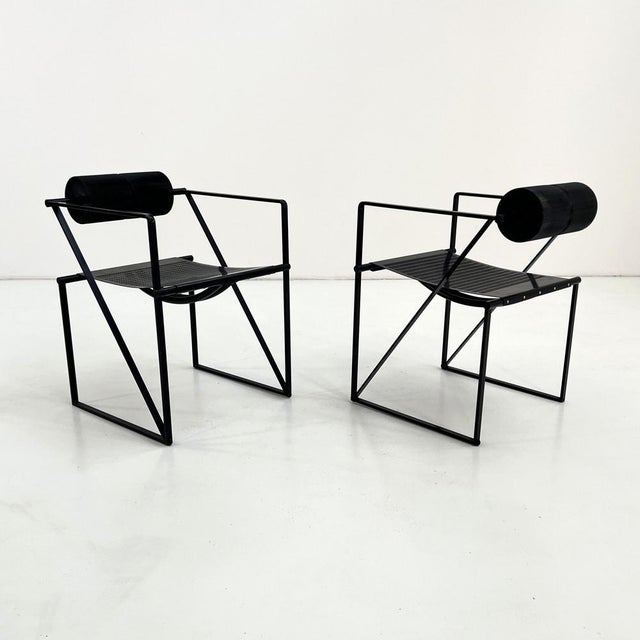 Postmodern Black Seconda Chair by Mario Botta for Alias, 1980s For Sale - Image 3 of 11