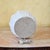 1970s Italian White Glazed Ceramic Table Lamp With Sculptural Relief Design For Sale - Image 11 of 18