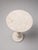 Handcrafted Travertine Pedestal Side Table, 15" Round X 24"h | Stone Drink & Accent Table For Sale - Image 4 of 9