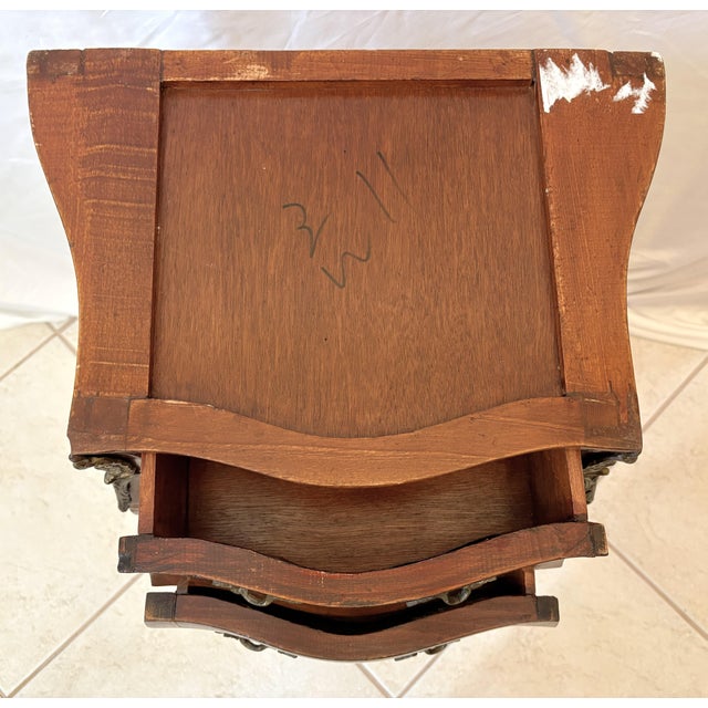 Vintage French Louis XVI Style Bombay Chest With Marble Top For Sale - Image 11 of 18