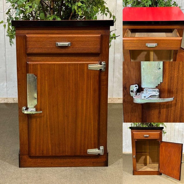 Bistro Buffet in Mahogany with Formica Top, 1950s For Sale - Image 15 of 16