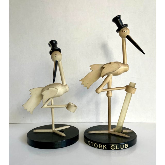 Black 1940's Stork Club Figurative Stork and Matchbook Set For Sale - Image 8 of 9