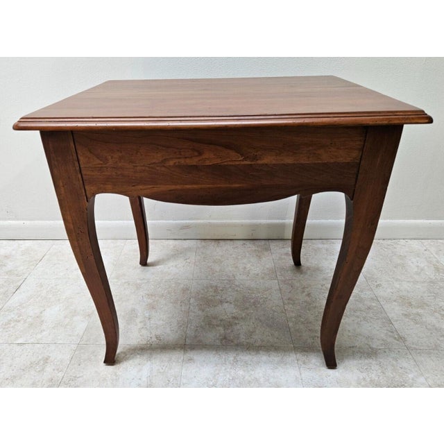 1990s Ethan Allen French Country Maison End Side Table One Drawer Legacy For Sale - Image 9 of 14