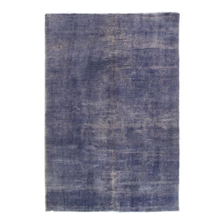 Pasargad DC Modern Light Blue Hand Knotted Vintage Rug For Sale