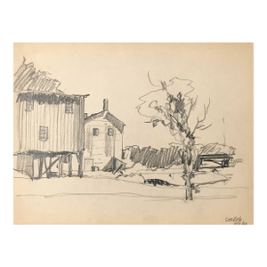 1960 Norman Kent Cos Cob Drawing