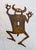 This large antique hand-cut steel monster silhouette wall switch cover is a unique and handmade piece suitable for any...
