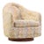 Milo Baughman for Thayer Coggin Mid Century Walnut Base Swivel Lounge Chair For Sale