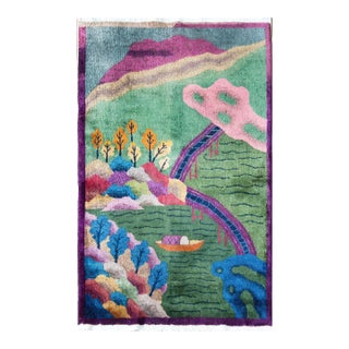 Early 20th Century Chinese Art Deco Rug For Sale