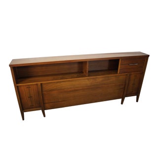 Lane Mid-Century King Size Bookcase Headboard For Sale