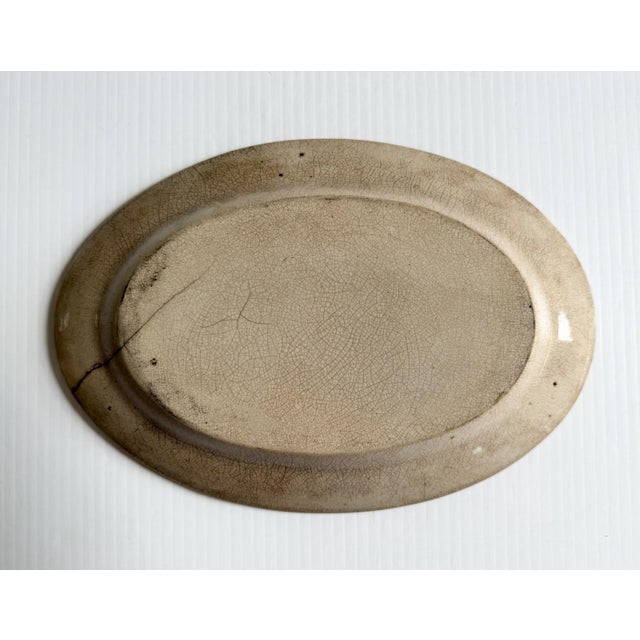 Antique Red Transfer & Sponge Ware Platter Awkward Squad/ Dragoon Guards Military For Sale - Image 9 of 11