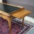 Mid-Century French Provincial Executive Writing Desk by Globe Furniture With Tooled Leather Top & Slide Out Side Trays For Sale - Image 11 of 12